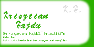 krisztian hajdu business card